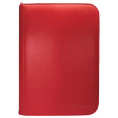 Vivid 4-Pocket Zippered PRO-Binder - Red